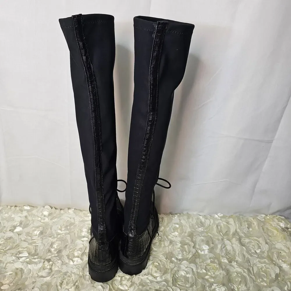 Free People Shoreditch overknee combat boot size 39/9 - Picture 5 of 13